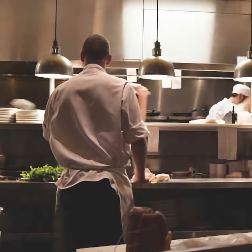 photo of chef in kitchen