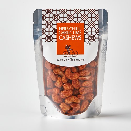 Herb, Chilli, Garlic & Lime Cashews the gourmet merchant