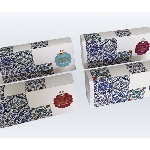Turkish Delight in Turkish tile inspired gift boxes