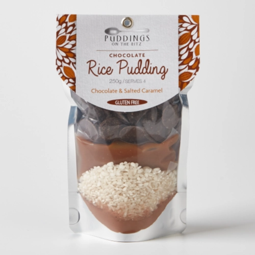 Chocolate & Salted Caramel rice pudding mix